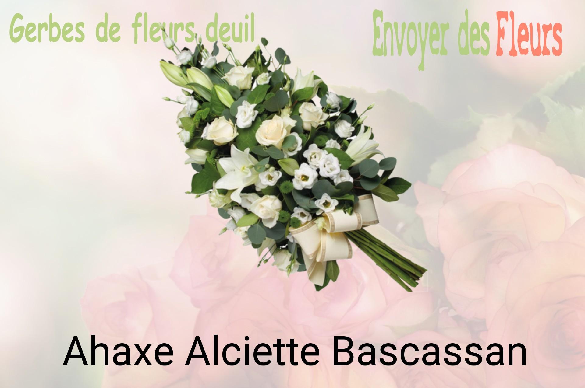 Gerbe de fleurs de deuil livrée à Ahaxe-Alciette-Bascassan
